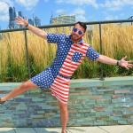 Eyegla Bulk American Sunglasses USA Flag Sunglasses Classic Patriotic Sunglasses 4th of July Party Supplies