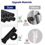 20Ft Flag Poles for Outside House Inground with 3x5 American Flag, Heavy Duty Aluminum In Ground Flagpole,Inground Flag Poles for Residential Commercial Outdoor Garden (Black, 20FT)