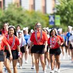 EOBOH 4th of July Party Favors, 12PCS Veterans Day Necklaces Bulk, Fourth of July Red Blue Silver Beads Necklace, Veterans Day Patriotic Beads Bulk for Parade Party Celebration Favors Decorations