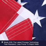 American Flag 3x5 Outdoor Heavy Duty - American Flag US Flags 3x5 Outdoor,Embroidered Stars and Sewn Stripes American Flags Outside Hanging Weatherproof Standard