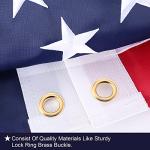 American Flag 3x5 Outdoor Heavy Duty - American Flag US Flags 3x5 Outdoor,Embroidered Stars and Sewn Stripes American Flags Outside Hanging Weatherproof Standard