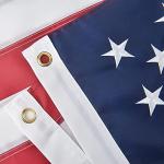 American Flag 2x3 FT, US Flag USA High Wind with Embroidered Stars, Sewn Stripes, Brass Grommets, Durable USA Flag Outdoor Outside