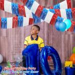 4 Packs Total 39 Feet 4th of July Parade Floats for Trailer Car, Red White Blue Foil Fringe Garland Patriotic Tinsel Streamers Banner Table Skirts for Graduation Homecoming Wedding Birthday Party