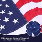 American Flag 3x5 Outdoor Heavy Duty - American Flag US Flags 3x5 Outdoor,Embroidered Stars and Sewn Stripes American Flags Outside Hanging Weatherproof Standard