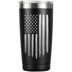MASGALACC American Flag Tumbler, 20oz Stainless Steel Insulated Coffee Mug with Lid, Gifts for Men Women, USA Drinking Cup for Fathers Day