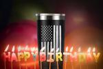 MASGALACC American Flag Tumbler, 20oz Stainless Steel Insulated Coffee Mug with Lid, Gifts for Men Women, USA Drinking Cup for Fathers Day
