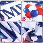 Blulu Welcome Home Banner Decoration 71 x 15.7 Inches Large Welcome Back Home Yard Sign for Outdoor Memorial Day Patriotic Labor Day Homecoming Deployment Returning Party Decorations Supplies