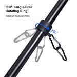 Quarut House Flag Pole Kit,Including 6Ft Stainless Steel Flag Pole,Heavy Duty Nylon 3x5 Ft American Flag,Aluminum Alloy Rings and Bracket.Wall Mounted Flagpole Set for Residential Commercial-Black