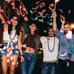 4th of July Necklace Accessories, 12PCS Veterans Day Beads Necklaces Bulk, Independence Day Red Blue White Stars USA Flags Necklace, Veterans Day Patriotic Bulk for Parade Party Favors Decorations