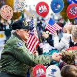 Veterans Day Decorations Balloons Set - 54 Piece Thank You Veterans Balloon with American Flag Eagle Pattern, Patriotic Theme Party Supplies for Memorial Day and 4th of July