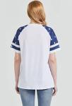 American Flag T Shirt Women 4th of July Shirts Raglan Short Sleeve Patriotic Tee Tops XL