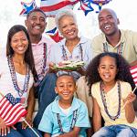 4th of July Necklace Accessories, 12PCS Veterans Day Beads Necklaces Bulk, Independence Day Red Blue White Stars USA Flags Necklace, Veterans Day Patriotic Bulk for Parade Party Favors Decorations