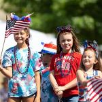4th of July Necklace Accessories, 12PCS Veterans Day Beads Necklaces Bulk, Independence Day Red Blue White Stars USA Flags Necklace, Veterans Day Patriotic Bulk for Parade Party Favors Decorations