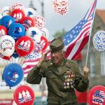 Veterans Day Decorations Balloons Set - 54 Piece Thank You Veterans Balloon with American Flag Eagle Pattern, Patriotic Theme Party Supplies for Memorial Day and 4th of July