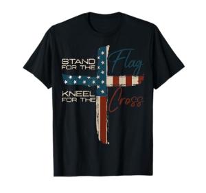 USA Flag Religious Quote 4th of July Christian Faith T-Shirt