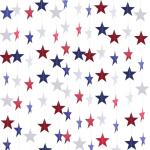 8 Pack Red White Blue Star Garland 4th of July Decorations Star Paper Streamers Banner for Independence Day Celebration, Labor Day, Veterans Day, Memorial Day, Holiday Decorations