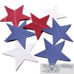 8 Pack Red White Blue Star Garland 4th of July Decorations Star Paper Streamers Banner for Independence Day Celebration, Labor Day, Veterans Day, Memorial Day, Holiday Decorations