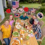 Soaoo 8 Pcs Veterans Day Yard Signs Decorations with 16 Pcs Stakes Weatherproof Patriotic Signs Decorations Thank You Veterans Day Military Party Supplies Garden Yard Lawn Outdoor Decor