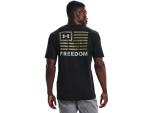 Under Armour Men's New Freedom Banner T-Shirt, Black (001)/Steel, XX-Large