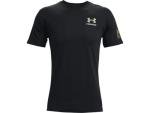 Under Armour Men's New Freedom Banner T-Shirt, Black (001)/Steel, XX-Large