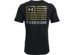 Under Armour Men's New Freedom Banner T-Shirt, Black (001)/Steel, XX-Large