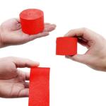 FUGUIR 4 Rolls Patriotic Crepe Paper Streamers Red White Blue Silver Craft Birthday Party Streamers Garland Hanging Backdrop Decorations for 4th of July Independence Day (1.8 Inch x 82 Ft/Roll)