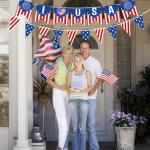 American Flag Tableware Set Patriotic Party Tableware Set,Veterans Gathering Party Decorations Patriotic Paper Plates and Napkins Tablecloth Memorial Independence Day Dinnerware for 20 Guests