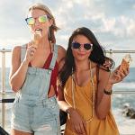 Giga Gud 4th of July USA Flag American America USA Flag Patriotic Sunglasses (4 Pairs)