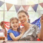 American Flag Earrings for Women - Patriotic Red White and Blue USA Star Drop Dangle Earrings 4th of July Outfit Independence Day Accessories Jewelry Gifts (USA & Star)