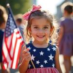 American Flag Earrings for Women - Patriotic Red White and Blue USA Star Drop Dangle Earrings 4th of July Outfit Independence Day Accessories Jewelry Gifts (USA & Star)