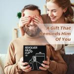 VIREESR Novelty Coffee Mugs for Men, Ceramic Funny Gun Cup, Revolver Mugs, Birthday Gifts for Father, Black Cool Unique Coffee Mug for Men, Fathers Day Dad Gifts(16 oz Black Flag)