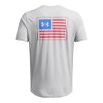 Under Armour Men's Freedom Flag Variation Short Sleeve T Shirt, (011) Mod Gray Medium Heather / / Red, XX-Large