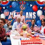 Veterans Day Decorations Backdrop Banner 5x3Ft Thank You Veterans Banner Patriotic Themed Party Decorations Background Photo Booth Props for America National Holiday Party Decor Supplies