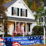 Veterans Day Decorations - Outdoor Patriotic Soldier Banner, Thank You Veterans Yard Sign