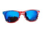 ALVOGIMOR USA Flag Frame Sunglasses, Retro 80's American Classic Eyewear, Patriotic Sunglasses for 4th of July Party Favors
