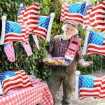 Deermon 8 Pack American Flag Patriotic Party Foil Balloons, Aluminum Helium 4th Of July Balloon For Independence Day, Labor Day, Memorial Day, US Election Holiday Event Celebration Decorations