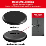 SENZHIYI Indoor Telescoping Flag Pole with Base 6FT-8FT,Aluminum Commercial Indoor Flagpole with Black Ball Top Finial,Heavy Duty Indoor Flag Pole Kit for Office School City Hall