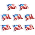 Deermon 8 Pack American Flag Patriotic Party Foil Balloons, Aluminum Helium 4th Of July Balloon For Independence Day, Labor Day, Memorial Day, US Election Holiday Event Celebration Decorations