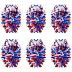 Shappy 90 ft 6 Rolls Red White and Blue Garland Patriotic Tinsel Garland Independence Day Glitter Metallic Twist Wedding Summer Birthday Party Indoor Outdoor Hanging Home Decor