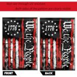 FULAISMGS We The People 1776 Flag Double Sided 12x18in Outdoor Betsy Ross 13 Star American Constitution Flags for Yard Lawn Home Garden Decor Flag