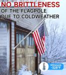 Sinyoeer 304 Stainless Steel Flag Poles,6 FT Flag Pole for Outside House, 1 Inch Outdoor Flag Pole with Swivels Rings, House Flag Pole for 3x5 Flag, Heavy Duty Flag Pole for Porch(Without Bracket)