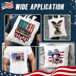 HTVSTD 12 Sheets Flag Veteran's Day Iron on Transfers DTF Transfers Ready to Press Patriotic Iron on Decals for T-Shirts Colorful Iron on Decals for DIY Patches Decals