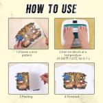 HTVSTD 12 Sheets Flag Veteran's Day Iron on Transfers DTF Transfers Ready to Press Patriotic Iron on Decals for T-Shirts Colorful Iron on Decals for DIY Patches Decals