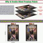 NASIAN Memorial Day Patriotic Garden Flags for Outside 12x18 Inch 3Ply Double Sided 4th of July Independence Veterans Day Flag Outdoor House Yard Holiday Decorations Sign Flag