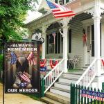 NASIAN Memorial Day Patriotic Garden Flags for Outside 12x18 Inch 3Ply Double Sided 4th of July Independence Veterans Day Flag Outdoor House Yard Holiday Decorations Sign Flag