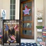 NASIAN Memorial Day Patriotic Garden Flags for Outside 12x18 Inch 3Ply Double Sided 4th of July Independence Veterans Day Flag Outdoor House Yard Holiday Decorations Sign Flag