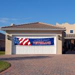 Large Thank You Veterans Banner 120" x 20" Flag for Deck Terrace Porch Balcony Backyard Lawn Garden Decoration with 4 Brass Grommets (colour3)