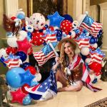 12 Pcs Independence Day Balloon Set, USA Flag 3D Eagle Star Foil Balloons, USA Red White and Blue Elections Party Decorations, Memorial Day Birthday Patriotic 4th of July Balloon Decorations