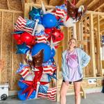 12 Pcs Independence Day Balloon Set, USA Flag 3D Eagle Star Foil Balloons, USA Red White and Blue Elections Party Decorations, Memorial Day Birthday Patriotic 4th of July Balloon Decorations