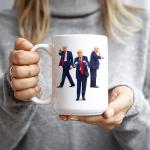 Hogg Patriotic Coffee Mug - Dance, 15 oz Ceramic Funny Coffee Mugs for Men, Political Gag Gifts for Republicans, Conservative Dad Gifts